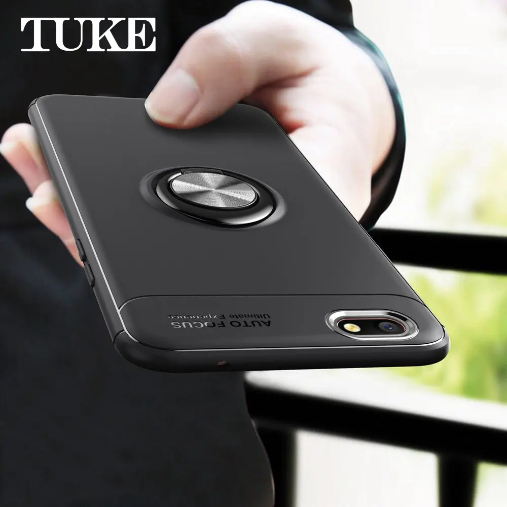 TUKE роскошный силиконовый чехол для OPPO A77 360 градусный поворот Магнитный