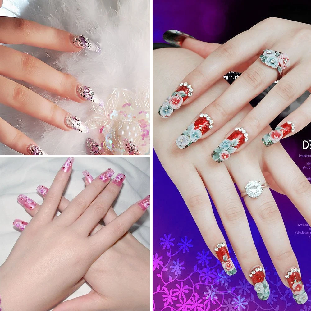 5 цветов 2 Way Nail Art Картина нажмите с силой так ручка щетки инструмент для маникюра Сделай Сам комплект Скульптура ручка силиконовые резьба ремесло Маникюрный Инструмент