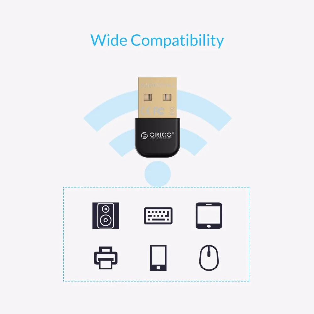 ORICO USB Bluetooth 4,0 адаптер для портативных ПК 10/XP/Vista беспроводной bluetooth-ключ аудио приемник Bluetooth передатчик