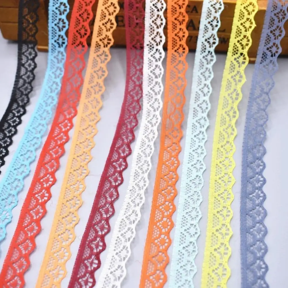 

10 Yards 15mm Lace Trim Fabric Ribbon Fabric Wedding Decorative Sewing Rope DIY Sewing Handicrafts Accessories