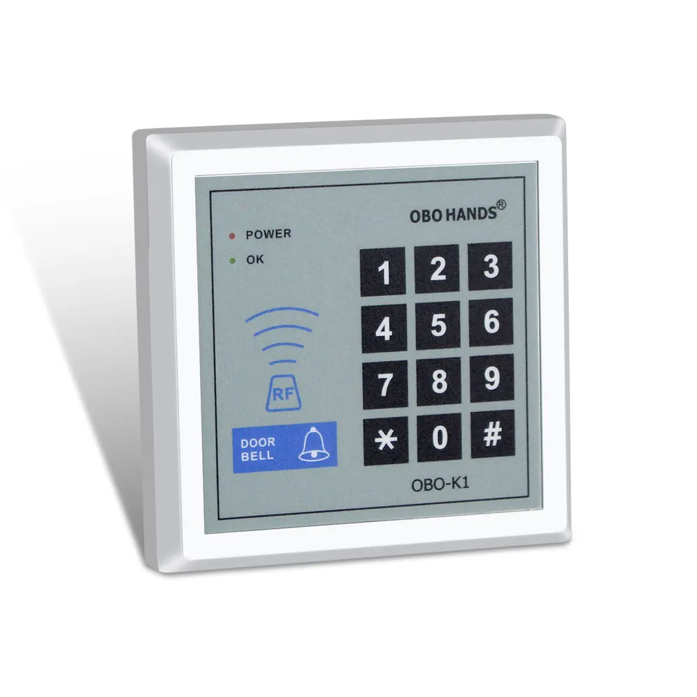 Автономный RFID контроллер доступа 125 кГц считыватель смарт-карт клавиатура с 10 EM4100/4200 брелки для домашней системы блокировки дверей WG26