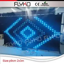 Праздник 726 LED ламп занавес шнура огни 220 В 110 В цветов RGB Рождество свадьбы Аксессуары