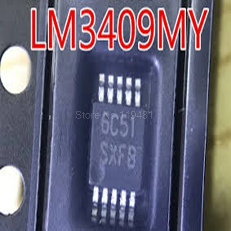 

LM3409MY LED Driver IC 1 Output DC DC Controller Step-Down (Buck) Analog, PWM Dimming 10-MSOP-PowerPad