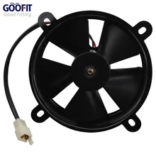 GOOFIT 12 В DC радиатор вентилятор охлаждения для с водяным охлаждением ATV Quad Go-kart 200cc 250cc черный F038-016