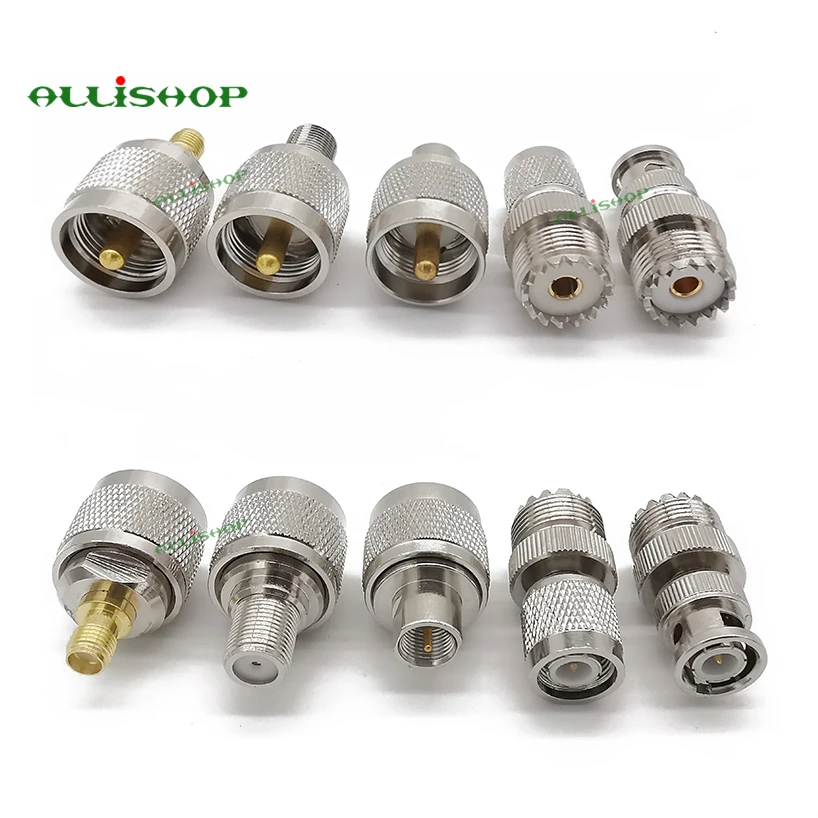 2 шт. UHF PL259 RF адаптер крышка к SMA SO239 BNC/TNC/F разъем прямой тест конвертер|Соединители|