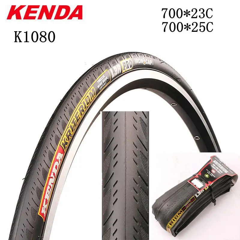 Сверхлегкие шины для шоссейного велосипеда Kenda K1080 700C 700* 23C/25C, складные велосипедные шины 125PSI 60TPI с внутренней трубкой