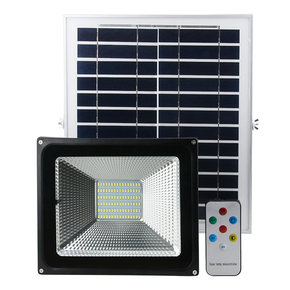 

High Quality Waterproof 50W IP67 Solar Light Lamps Solar powered Outdoor Solar Wall Street Light Garden Lamp Remote Controllers