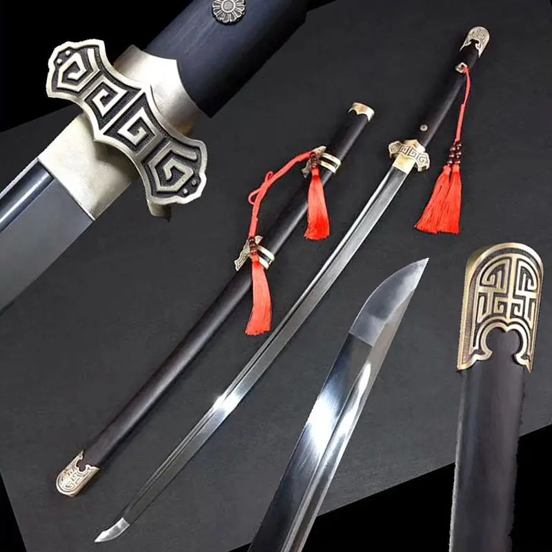 Ручная ковка высокого клинок из марганцевой стали очень острый KungFu Tang Dao Sword