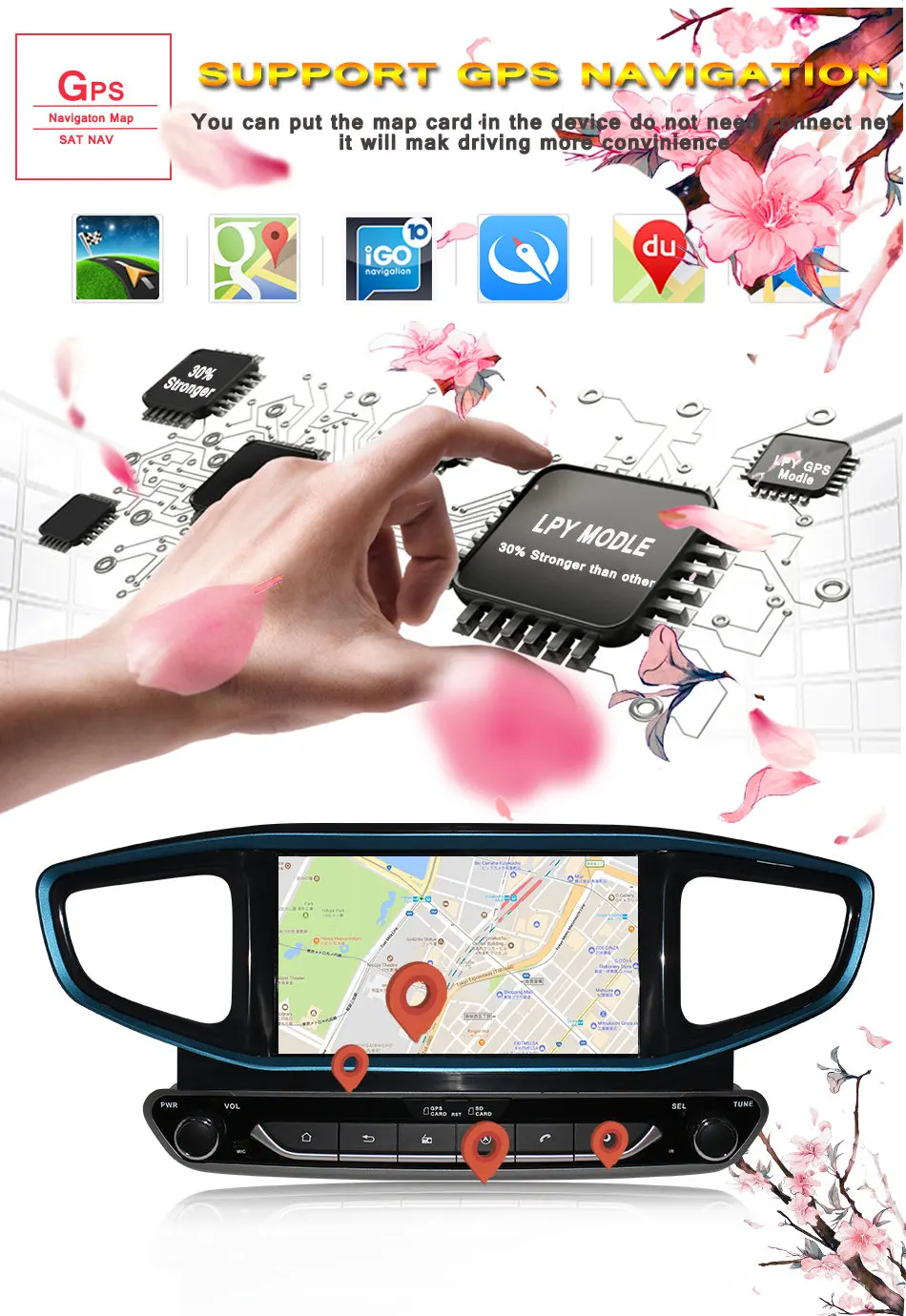 Sale 8 core 4+64G android 9.0 car dvd for Hyundai IONIQ  2016 17 2018 2019 Ioniq Hybrid Multimedia Gps navigation Stereo video Audio 6