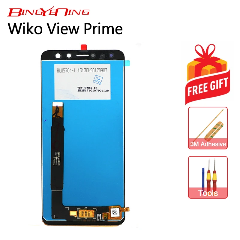 

BingYeNing New Original For Wiko View prime Touch Screen + LCD Display Assembly Replacement