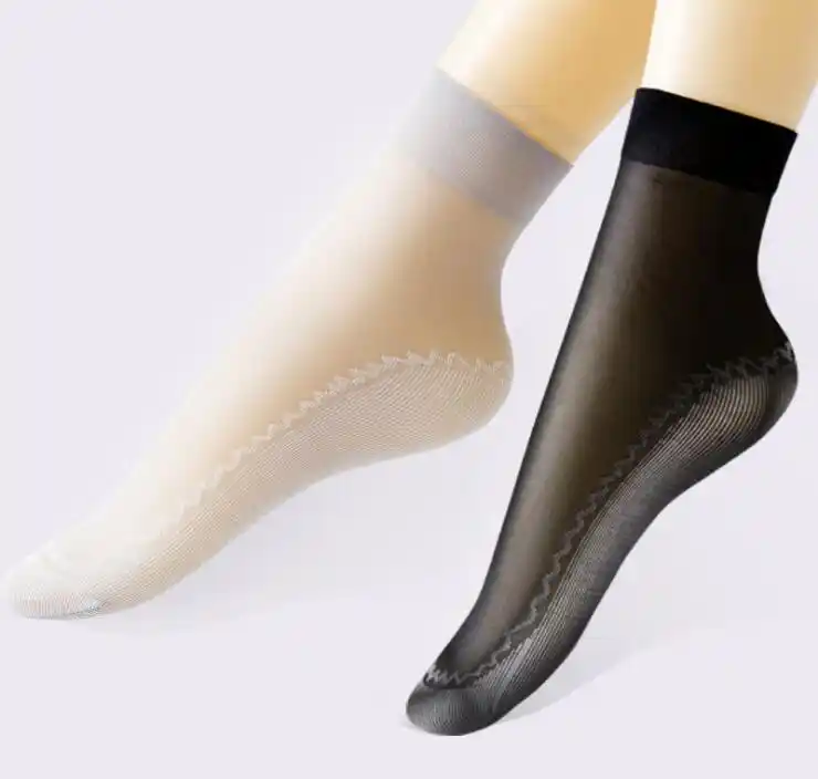 Mujeres señoras de largo Comodidad Zapatillas Calcetines Ropa Interior Antideslizante