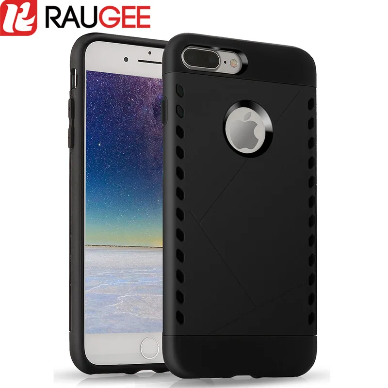 

Raugee Armor Case for iphone 7 plus luxury fundas TPU+PC Shield Matte Anti-knock Back Cover Phone Case for iphone 7 Plus 5.5inch