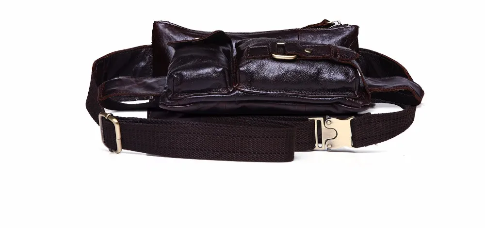 Винтаж натуральной кожи натуральной воловьей кожи Для женщин Для мужчин Поясные сумки мужской ремень сумка M8135
