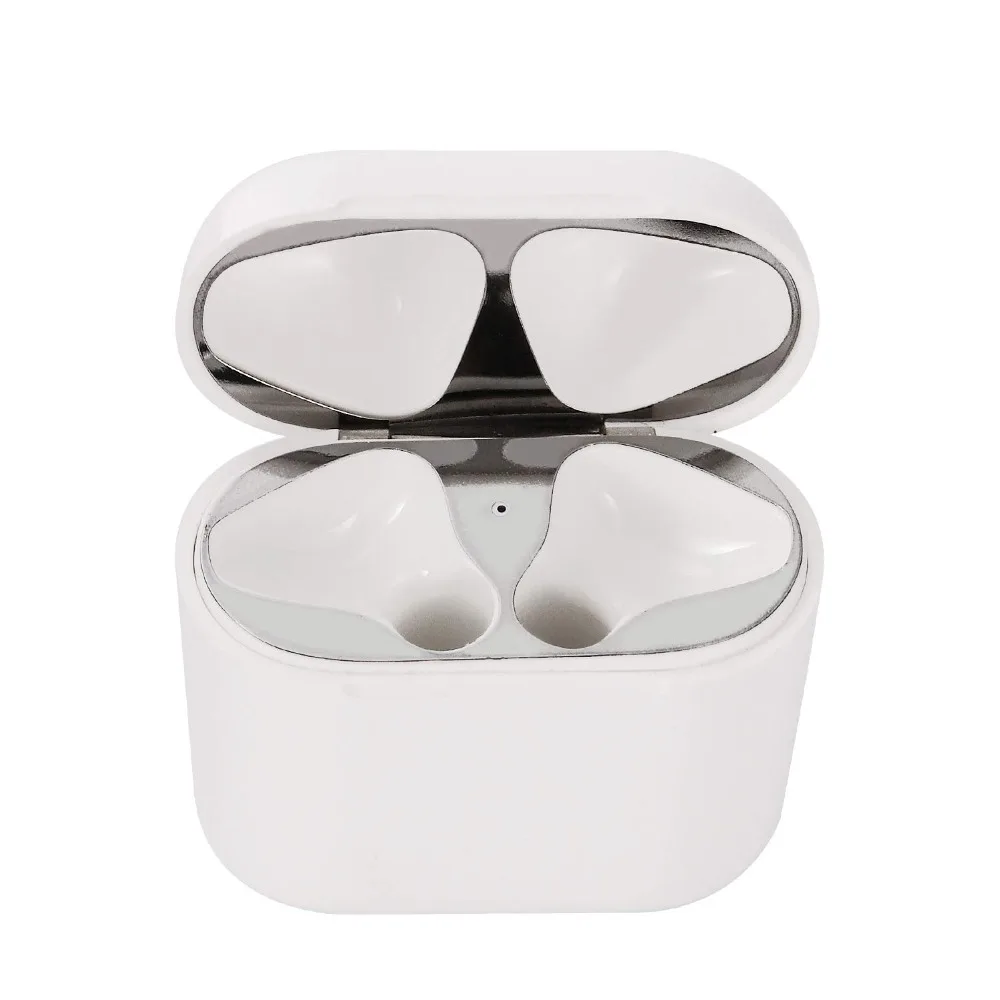 Металлический пылезащитный чехол для Apple AirPods Защитная Наклейка аксессуаров
