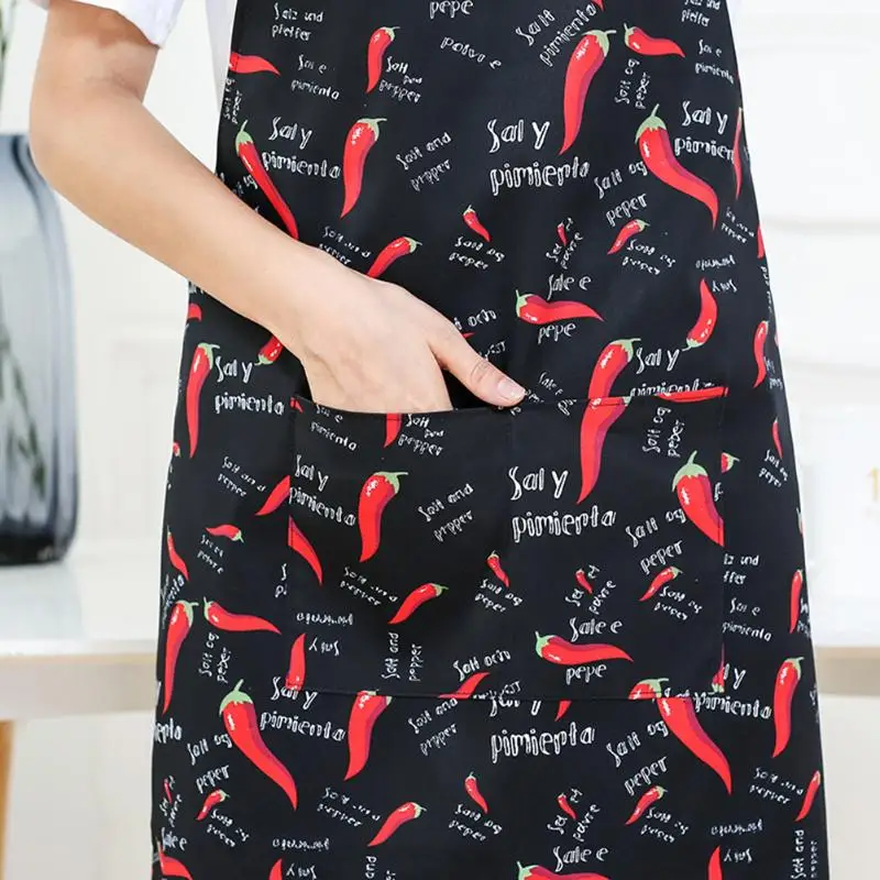Chili стиль шейный ремень Регулируемый унисекс однотонный кухонный Ресторан нагрудник фартук с карманом для приготовления пищи, выпечки, Barbequing