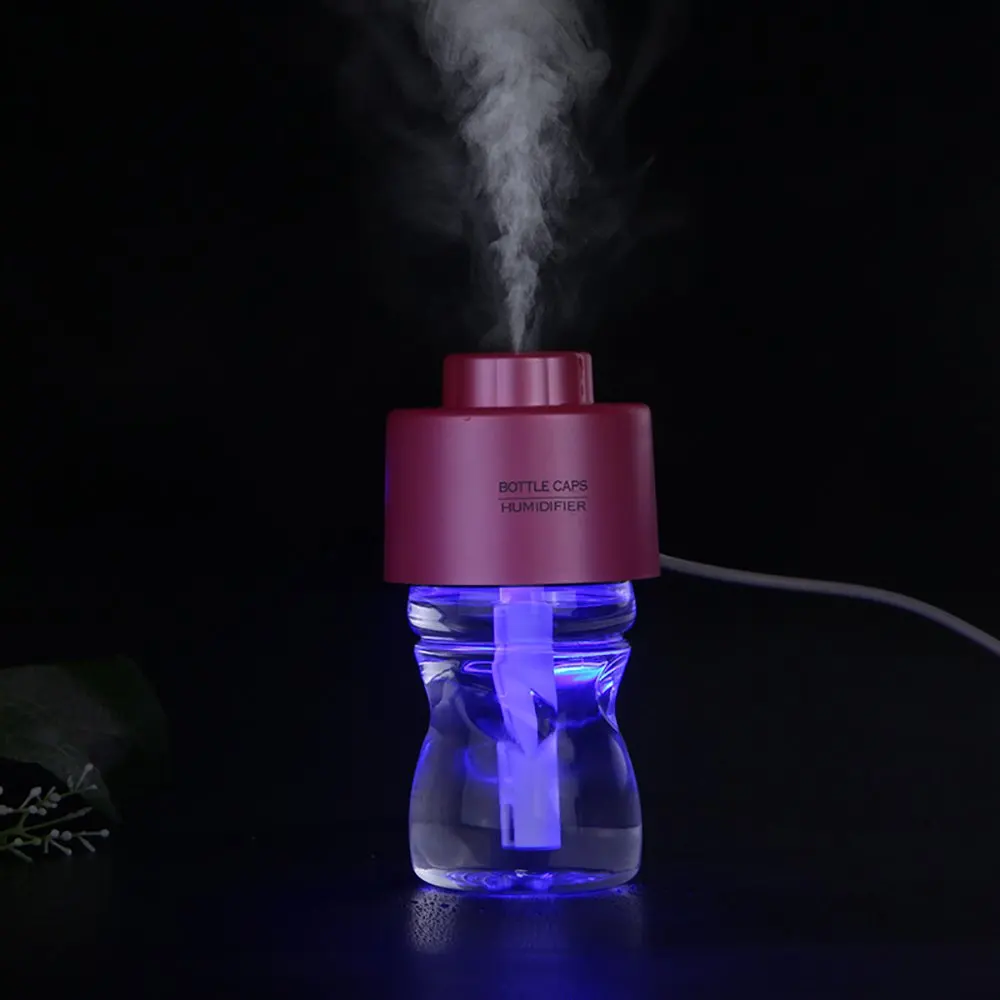 New Mini Humidifier DC 5V Luminous Water Bottles Humidifier USB Mist