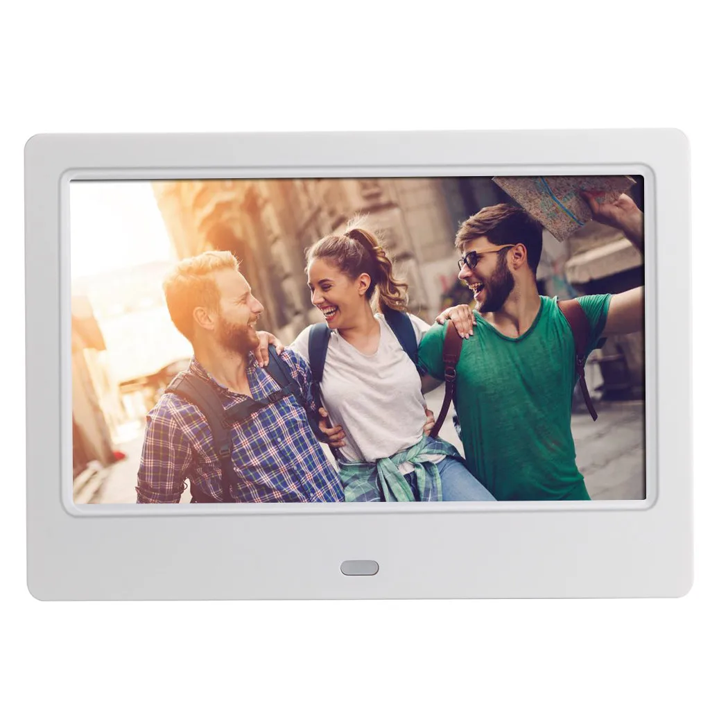 

7inch HD LCD Digital Photo Frame with Alarm Clock Slideshow MP3/MP4 Player ultra-thin portable lcd screen wedding photo digital