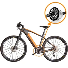 27.5 pollici in fibra di carbonio-elettrico-bike bicicletta elettrica mountain bike-250w-brushless metà di casa del motore telaio in carbonio ebik 36Vli-ion pas bici