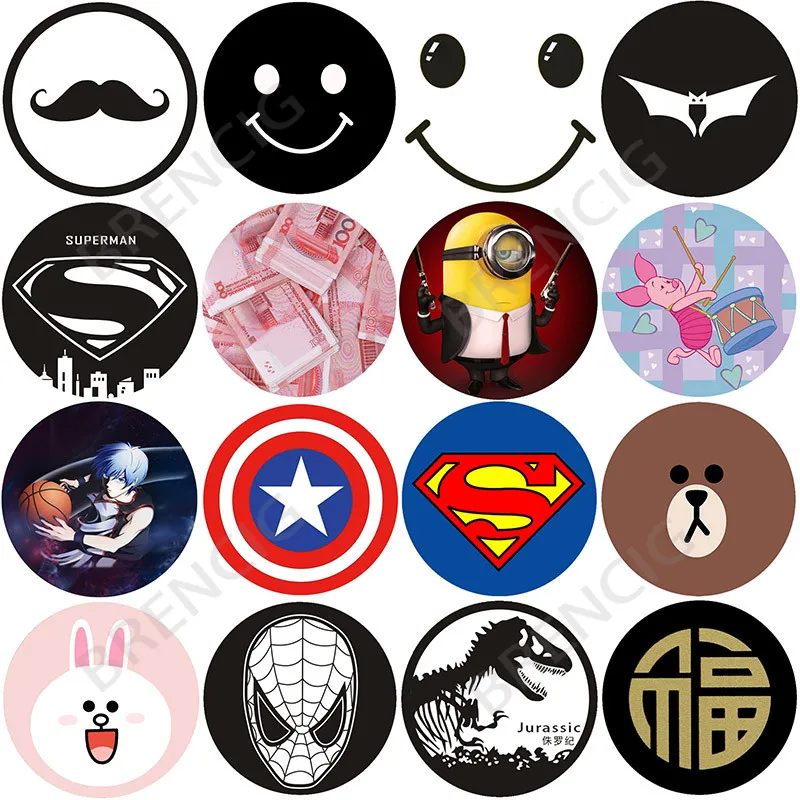 

3pcs/lot Smile Metal Plate disk iron sheet for Magnet Mobile Phone Holder For Magnetic Car Phone Stand holder