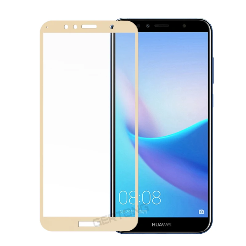 Закаленное стекло с полным покрытием для Huawei Y6 Y5 Y7 Prime Y9 2018 2019 Pro 2017 Защитная пленка