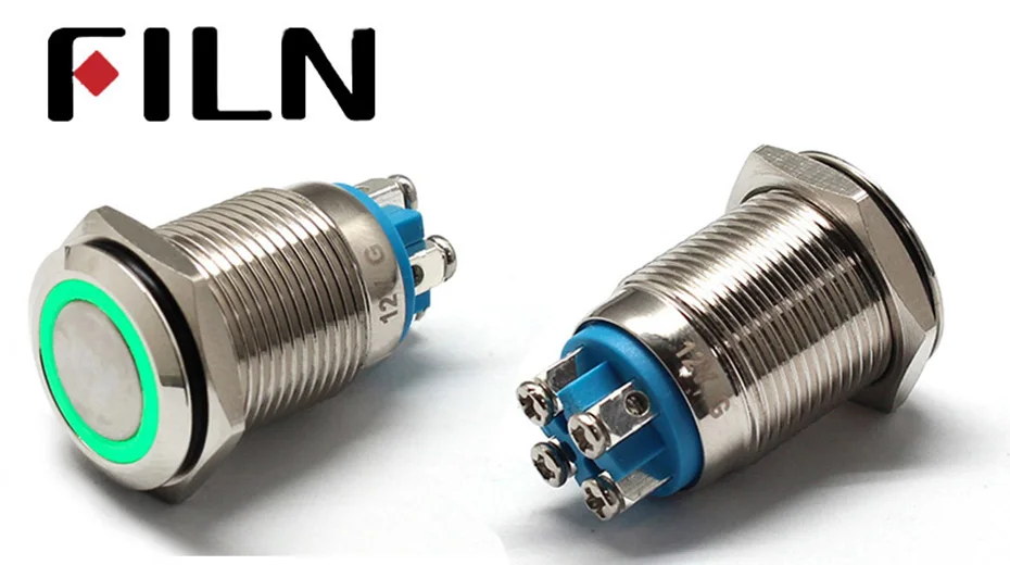 latching push button switch 16mm