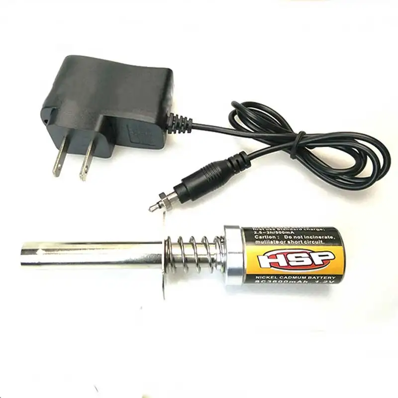 HSP газ RC нитро двигатель светящийся 1 2 V 1800MA 3600MA перезаряжаемый свечение вилка