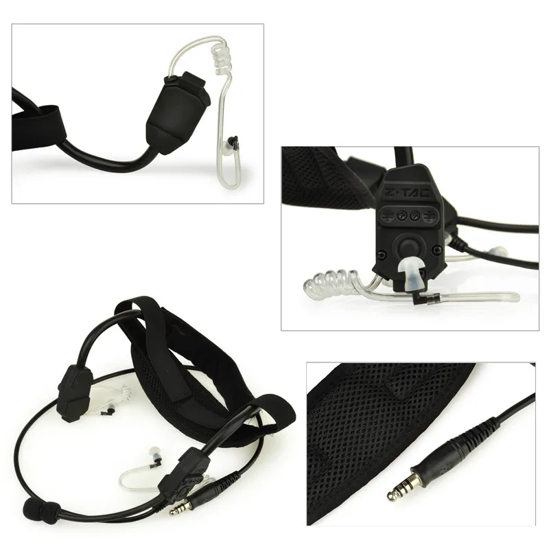 Z-TAC Z-tactical PTT Z047 Noise Cancelling X-62000 Headset Boom Mic and Air duct headphones design, Left or Right Mount Versions Z-TAC Z-tactical PTT Z047 Noise Cancelling X-62000 Headset Boom Mic and Air duct headphones design, Left or Right Mount Versions