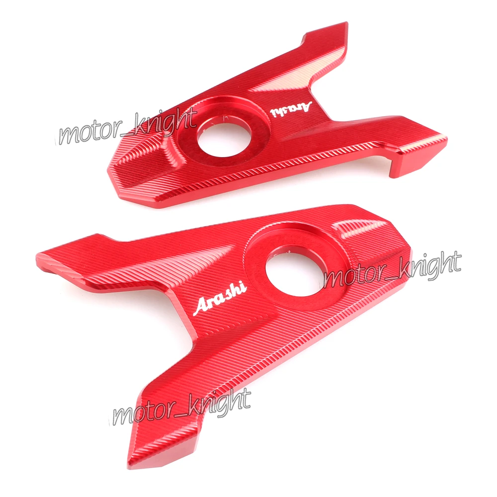 Motorcycle Accessories CNC Aluminum Rear Axle Spindle Chain Adjuster Code For kawasaki Z800 Z 800 2013 - Цвет: Красный