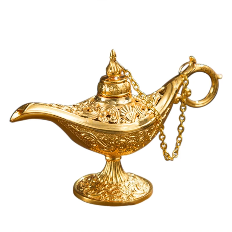 Retro Traditional Hollow Out Fairy Tale Magic Lamp Tea Pot Genie Lamp Vintage Toy For Home Decor Retro Traditional Hollow Out Fairy Tale Magic Lamp Tea Pot Genie Lamp Vintage Toy For Home Decor
