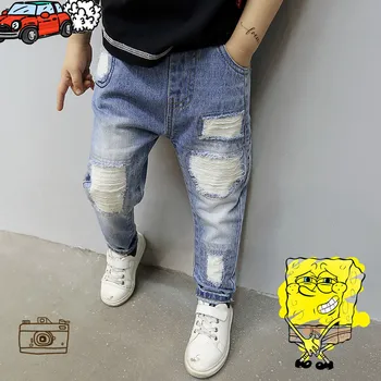 

Spring Boy Jeans Pants Loose Casual Boy kids Pants Children Jeans Toddler Teenager Clothing Kids Boys Denim Trousers Kid Trouser