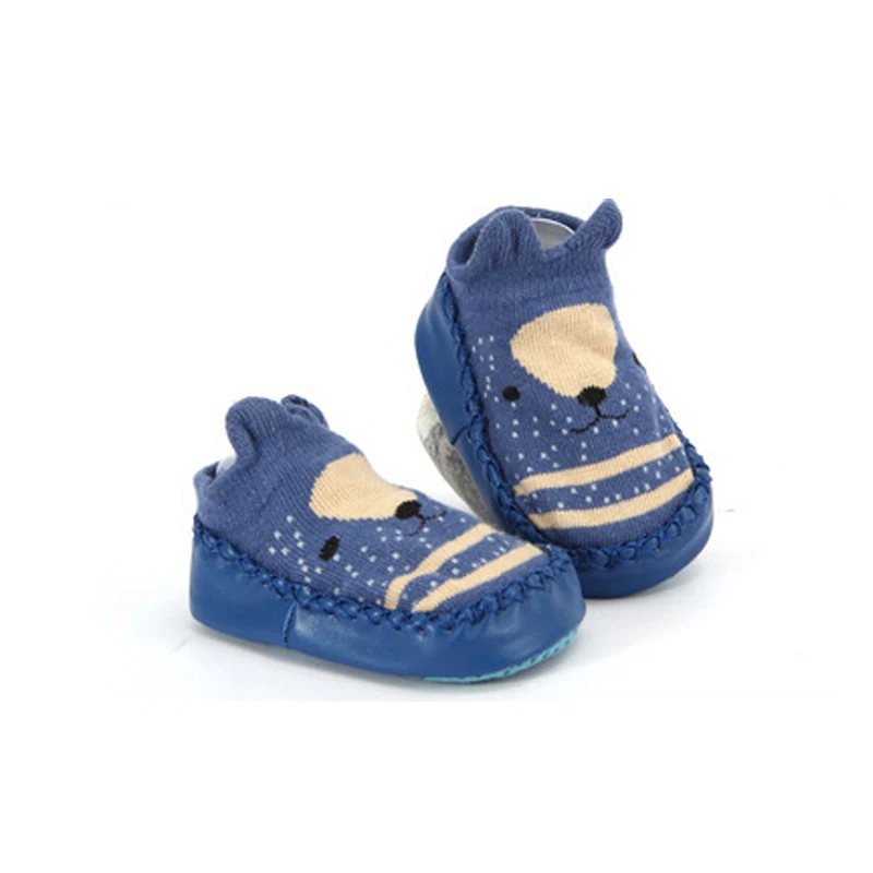 Детская обувь для малышей от 0 до 24 месяцев, мягкие дышащие носки-тапочки унисекс для новорожденных милые животные, 3 пары, обувь для маленьких девочек и мальчиков