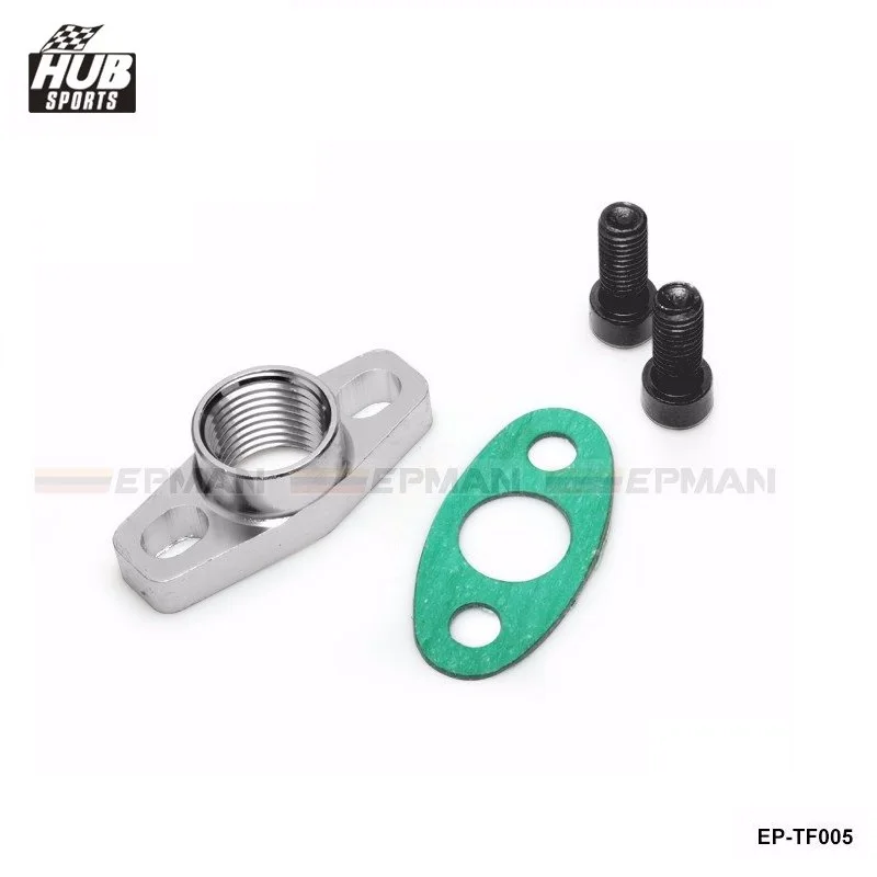 Hubsports - GT25 GT28 T25 T28 GT30 GT35 garrett an10 1/2NPNT turbo Charger Oil Drain Flange Adapter HU-TF005