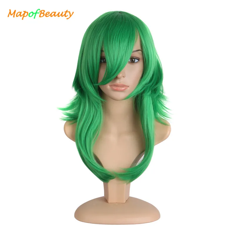 

MapofBeauty 20" Vocaloid Camellia Gumi Megpoid Green Cosplay Wig Party Costume Role Wigs For Women Heat Resistant Synthetic Hair