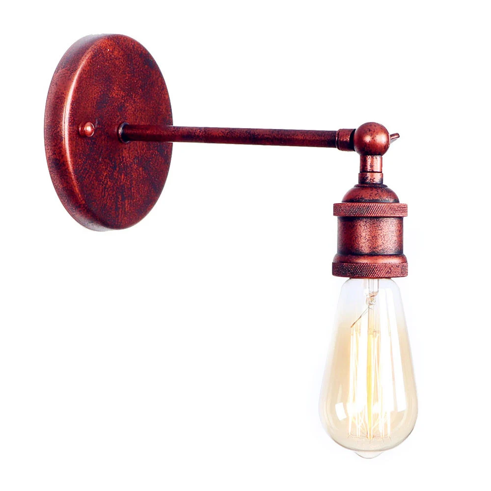 

Rust Iron Vintage Wall Light LED Edison E27 4W Retro Loft RH Style Industrial Wall Sconce Applique Murale Home Lighting