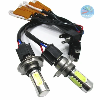 

2PCS * 9003 H4 7.5W + decoder Car Auto High Power Driving Canbus No Error Fog Light Head Lamp Bulb DRL 12V H4 Day running lights