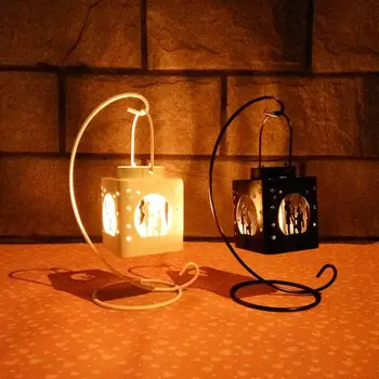 

Romantic Wedding Gift Candlestick Lantern Hollow Out Candle Holder Morocco Candle Stand Light Holder Home Decoration Sconce
