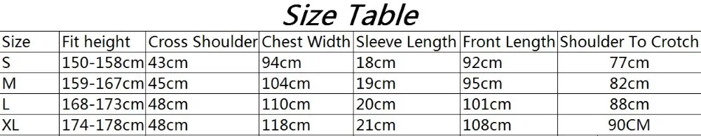adult short size