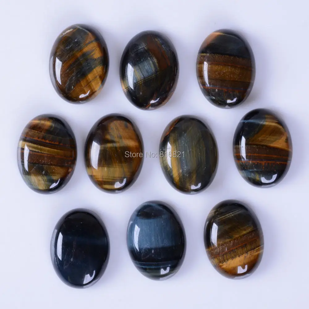 

Blue Tiger eye stone Dome Oval Cabochon Flat Back cabochons for DIY Jewelry Making 12x16mm 10x14mm 13x18mm 18x25mm