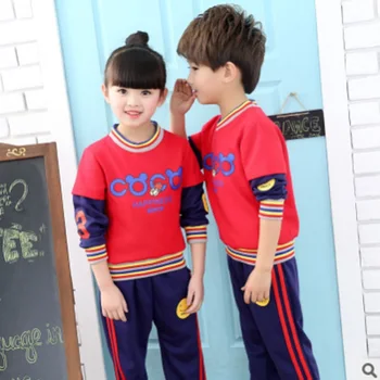 

Boys and Girls School Uniforms Clothing Set 2018 Autumn Children 's Class Uniforms Primary and Secondary School Students ly128