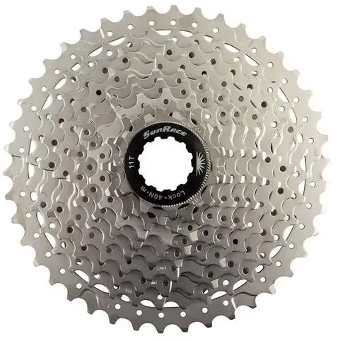 Sunracing 10 speed CSMS3 11-40 T/11-42 T MTB велосипедная кассета свободного колеса широкого соотношения велосипед mtb трещотка кассета 11-40 T/11-42 T - Цвет: 11 42T silver