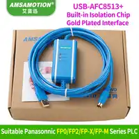 Amsamotion USB-AFC8513 Isoltaed Kabel Geschikt Panasonic FP0/FP2/FP-X/FP-M serie plc-programmering Kabel Downloaden Lijn