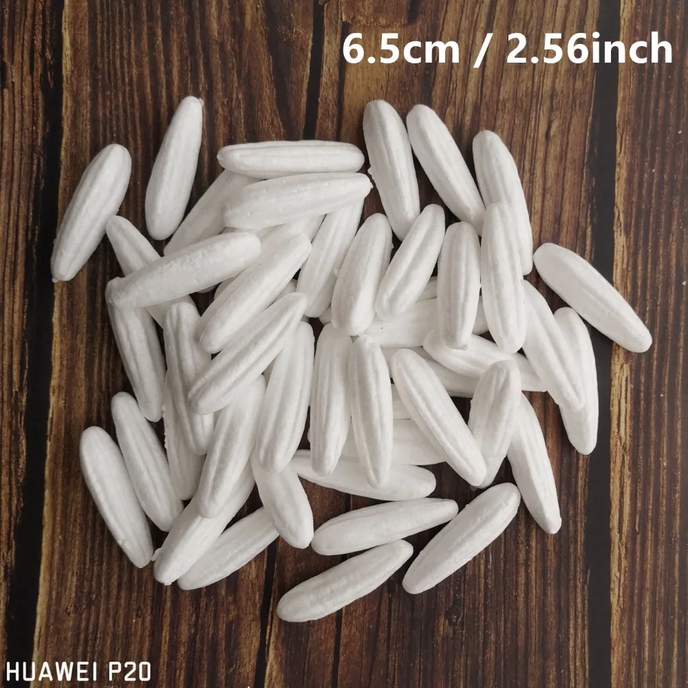 

100pcs 6/9/11cm White Foam Lily Buds Nylon Stocking Flower Supplies Lily Stamens Polystyrene Styrofoam buds Craft Decoration