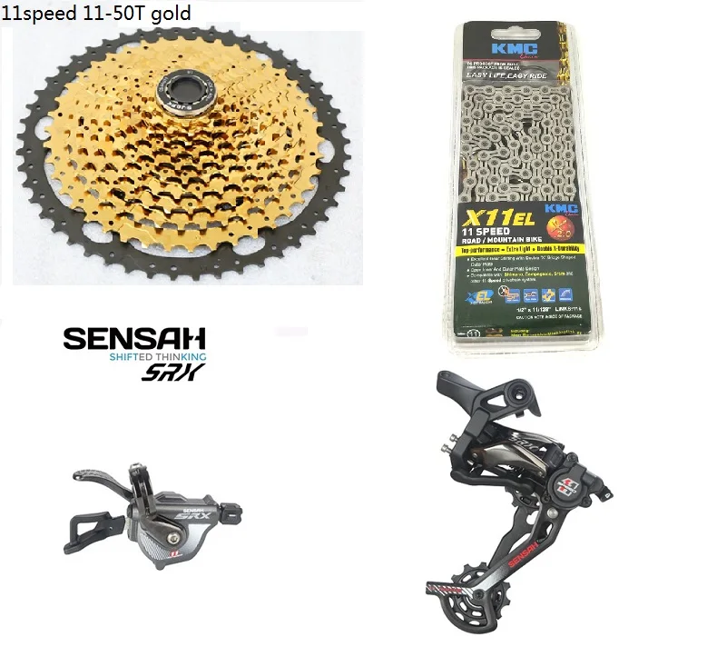 SENSAH XT 1x11 speed Group 4 с 11-50 горным велосипедом лучший 11 скоростной передний переключатель/коробка передач/Шестерня/цепь 11 скоростей для SRAM - Цвет: 11EL  groups 4