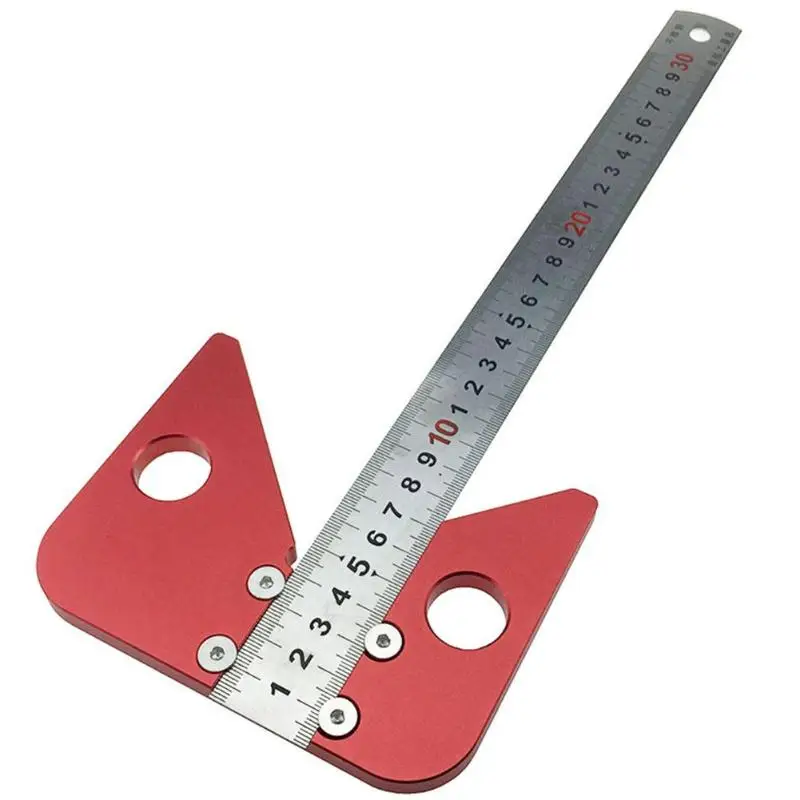 

Woodworking Center Scribe 45 Degree Angle Line Gauge Woodworking Tools Carpenter Ruler Gauge