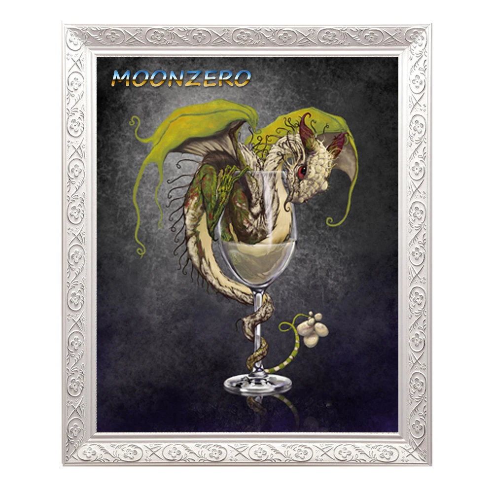 

5D Needlework Diamond Embroidery Cross Stitch DIY Diamond Painting Crystal Resin Mosaic Rhinestones Wine Culture Brandy Dragon