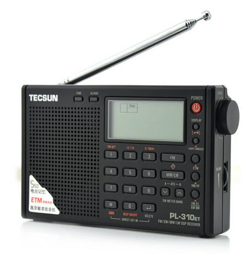 Бренд Tecsun PL310ET PL-310ET Полнодиапазонный радио цифровой демодулятор FM/AM/SW/MW/LW World Band стерео радио цифровой приемник