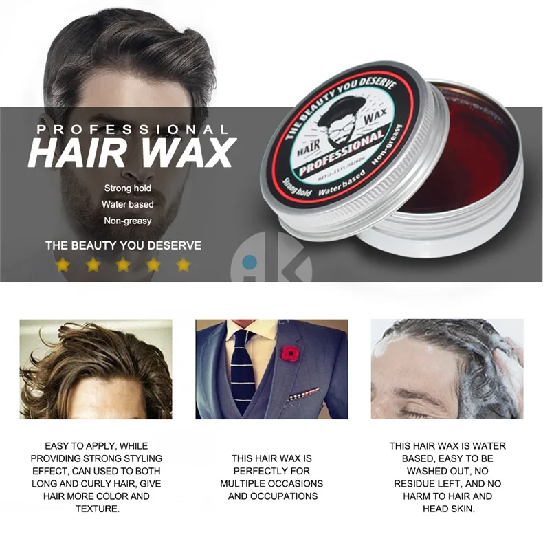 Male Hair Wax Strong Style Restoring Pomade Wax Skeleton Cream