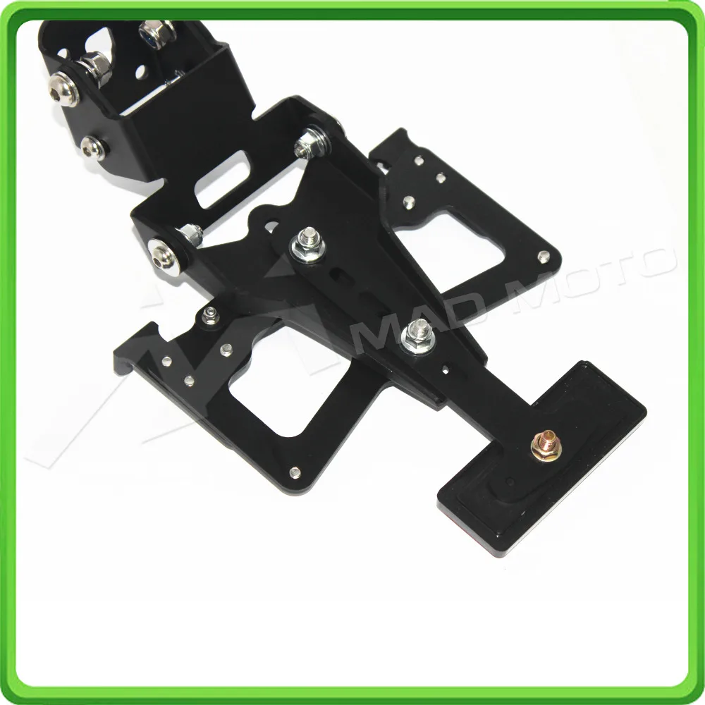 For Kawasaki Ninja ZX6R ZX 6R ZX-6R 2009 2010 2011 2012 Motorcycle Adjustable Fender Plate Bracket License Plate Holder (6)