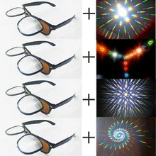 Черные флип-очки дифракционные очки 13500 линия фейерверк объектив