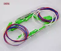 10 ピース新ホット 1:2 テーパータイプ SC/APC 光ファイバ · スプリッタスペクトル比 5: 95 、 40: 60 ミニ鋼管バンドルコネクタ Wholesal